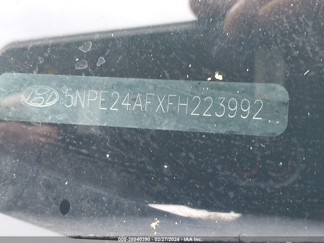 Hyundai SONATA SE 2015 5NPE24AFXFH223992 Image 9