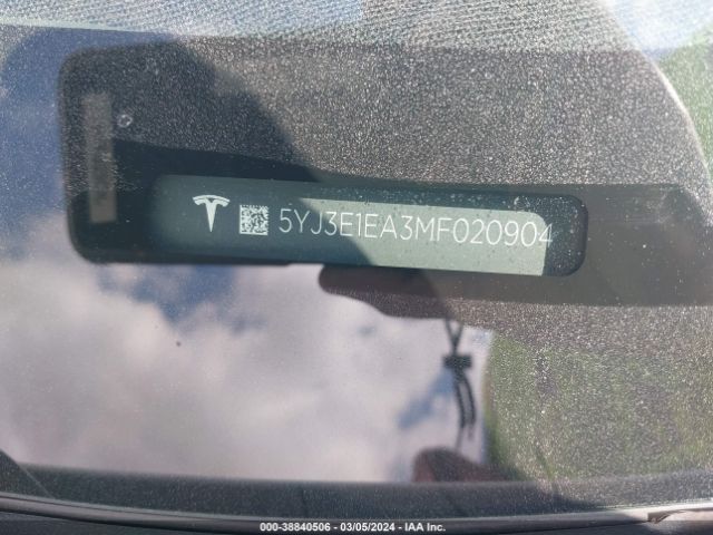 5YJ3E1EA3MF020904 Tesla Model 3 Standard Range Plus Rear-wheel Drive
