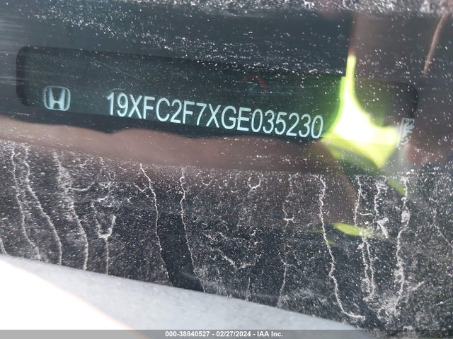 Honda CIVIC EX 2016 19XFC2F7XGE035230 Image 9