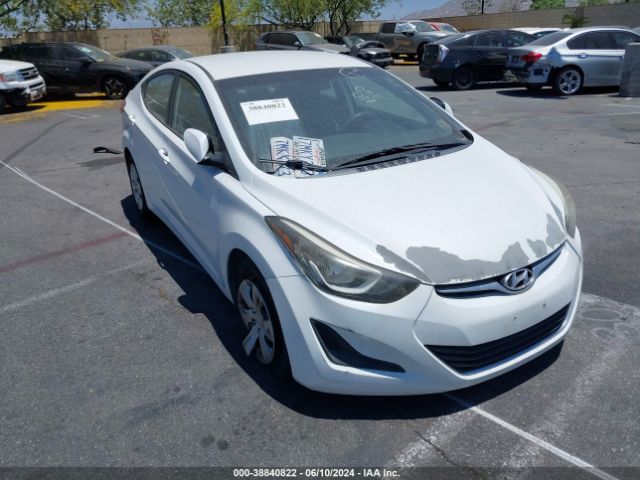 Aukcja sprzedaży 2016 Hyundai Elantra Se/sport/limited, vin: 5NPDH4AEXGH698271, numer aukcji: 38840822