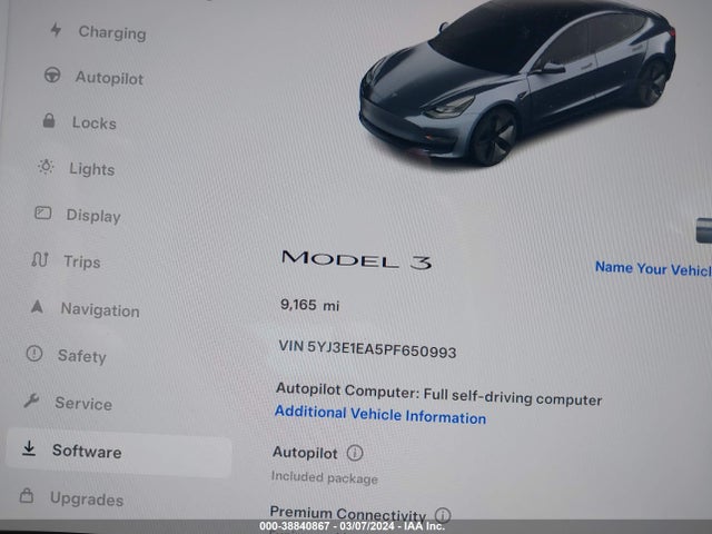 Tesla Model 3 Rear-wheel Drive 2023 5YJ3E1EA5PF650993 Image 7