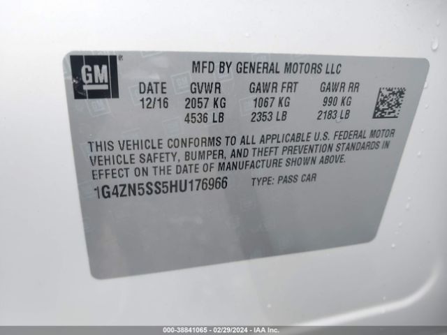 1G4ZN5SS5HU176966 Buick Lacrosse Preferred