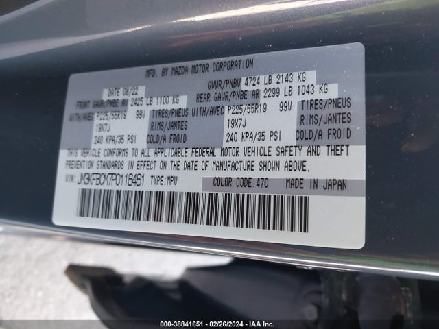 Mazda Cx-5 2.5 S Carbon Edition 2023 JM3KFBCM7P0116461 Image 9