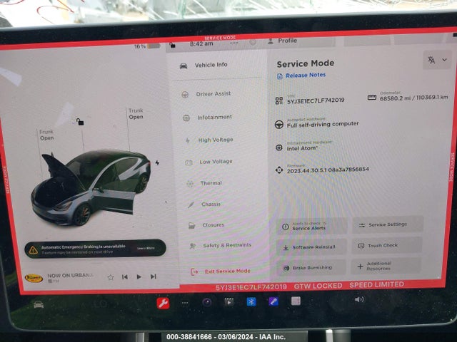5YJ3E1EC7LF742019 Tesla Model 3 Performance Dual Motor All-wheel Drive