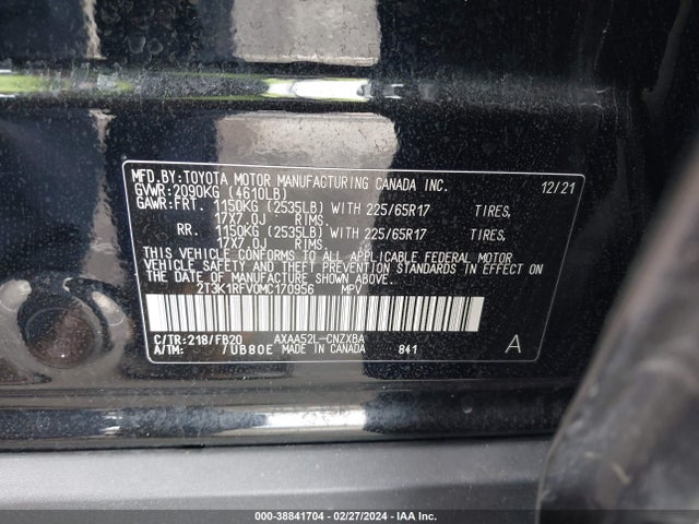 Toyota RAV4 LE 2021 2T3K1RFV0MC170956 Image 9