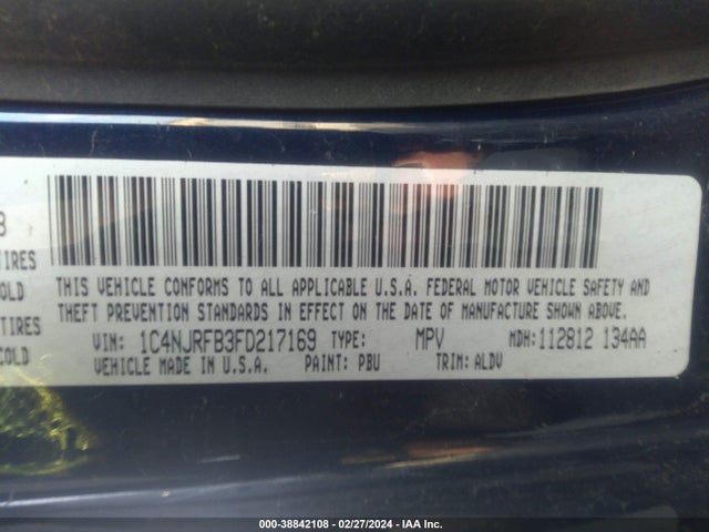 Jeep Patriot Latitude 2015 1C4NJRFB3FD217169 Image 9