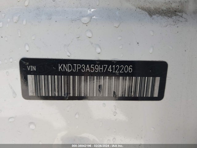 38842196 :رقم المزاد ، KNDJP3A59H7412206 vin ، 2017 Kia Soul + مزاد بيع