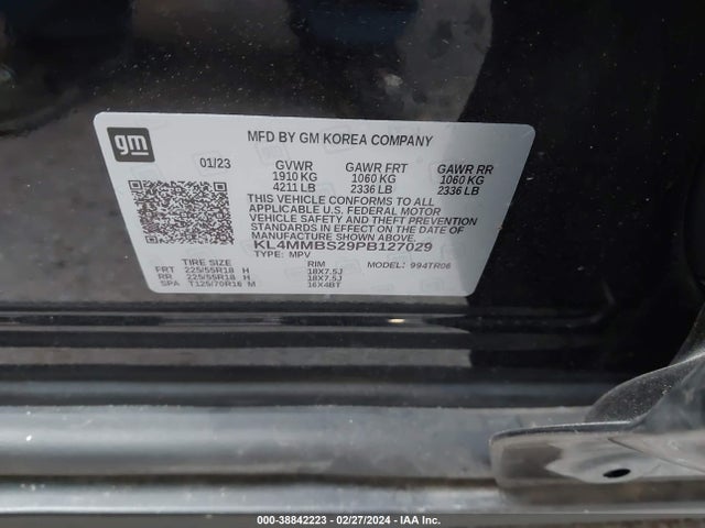 KL4MMBS29PB127029 Buick Encore Gx Preferred Fwd