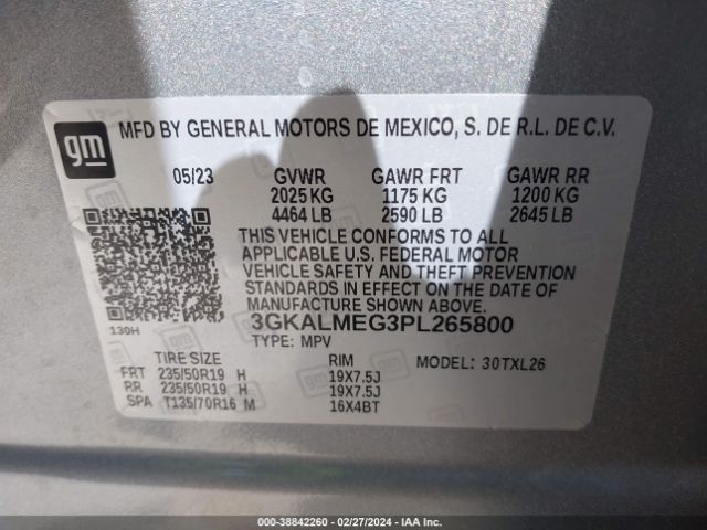 3GKALMEG3PL265800 GMC Terrain Fwd Sle