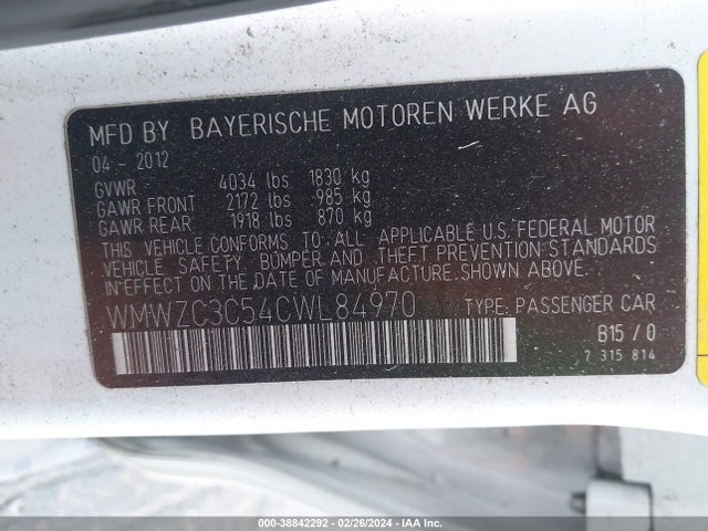 2012 MINI COOPER S COUNTRYMAN WMWZC3C54CWL84970 Photo 8
