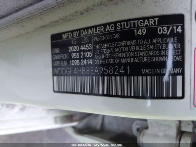 WDDGF4HB8EA958241 Mercedes-Benz C 250 Luxury/sport