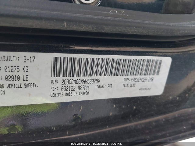 Chrysler 300 300s Awd 2017 2C3CCAGGXHH599790 Image 9