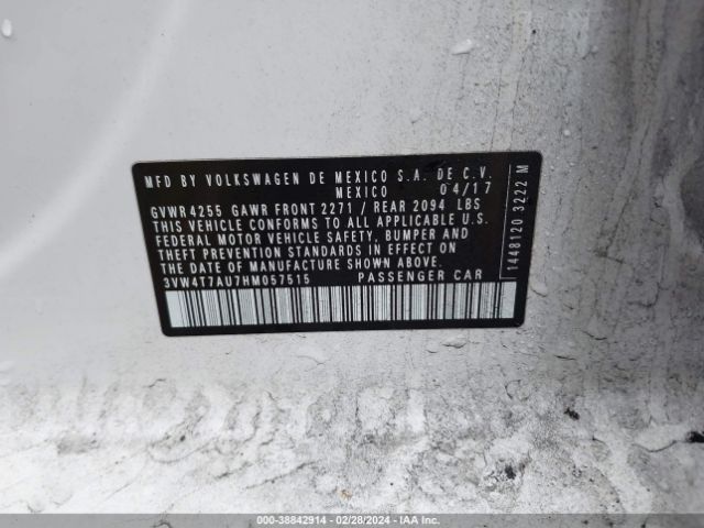 3VW4T7AU7HM057515 Volkswagen GTI S