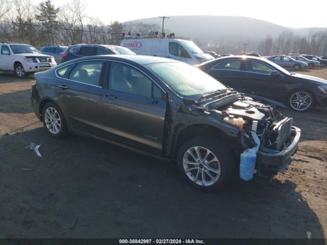 2019 Ford Fusion Hybrid Sel მანქანა იყიდება აუქციონზე, vin: 3FA6P0MU2KR136853, აუქციონის ნომერი: 38842997