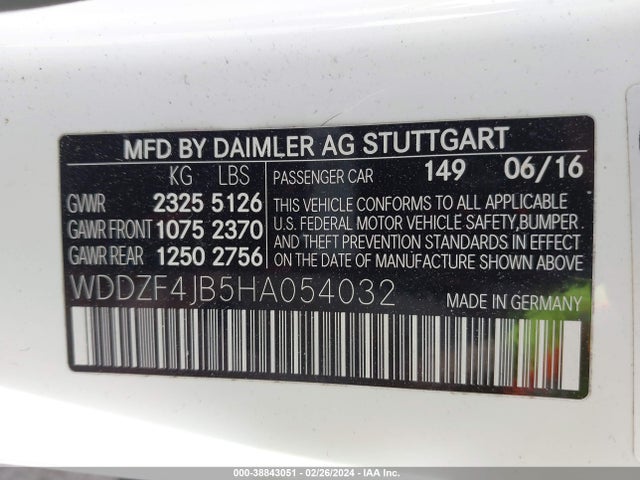 Mercedes-Benz E 300 2017 WDDZF4JB5HA054032 Image 9