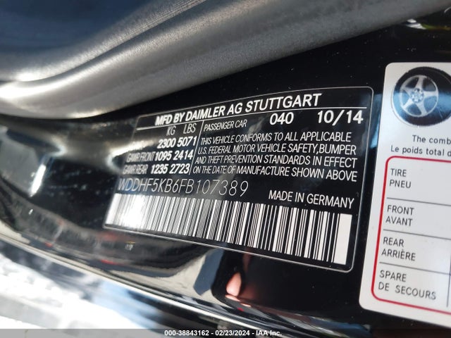 Mercedes-Benz E 350 2015 WDDHF5KB6FB107389 Image 9