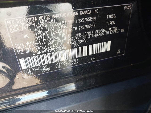 Toyota Rav4 Xle Premium 2023 2T3A1RFV9PC372999 Image 9