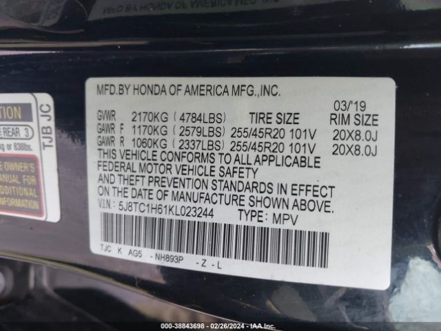 5J8TC1H61KL023244 Acura Rdx A-spec Package