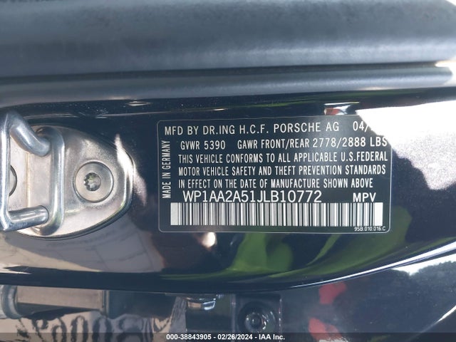 2018 PORSCHE MACAN WP1AA2A51JLB10772 Photo 8