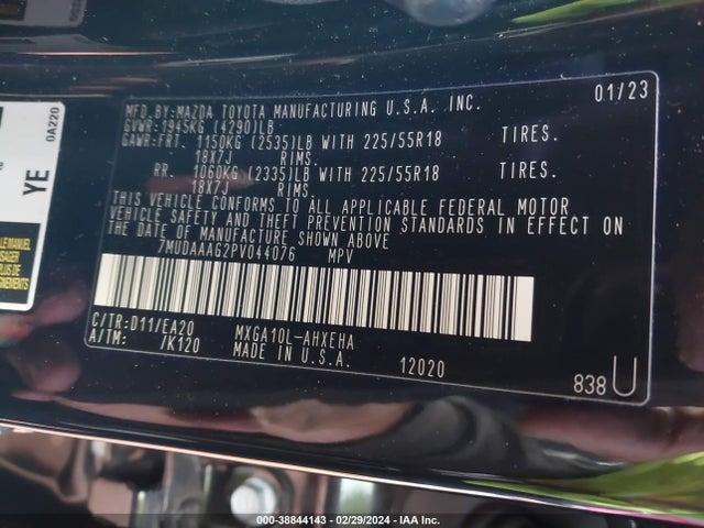 Toyota Corolla Cross Xle 2023 7MUDAAAG2PV044076 Image 9