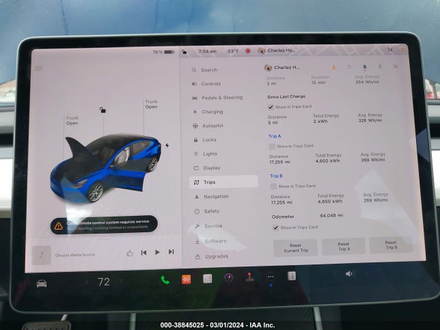 5YJ3E1EA2KF486109 Tesla Model 3 Long Range/mid Range/standard Range/standard Range Plus