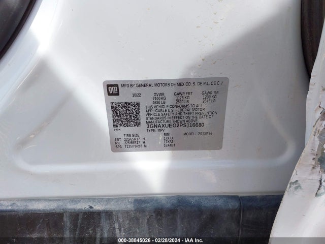 Chevrolet EQUINOX LT 2023 3GNAXUEG2PS116680 Image 9