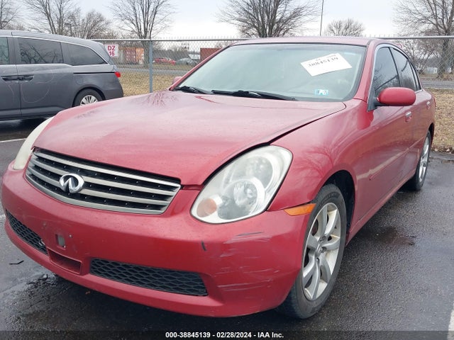2006 INFINITI G35X VIN: JNKCV51F36M607458
