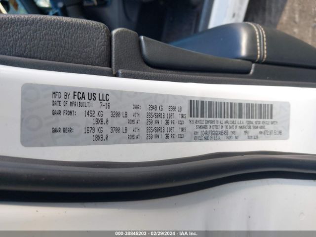 1C4RJFBG6GC495458 Jeep Grand Cherokee Limited