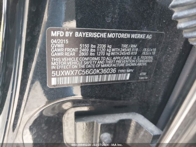 5UXWX7C56G0K36036 BMW X3 Xdrive35i