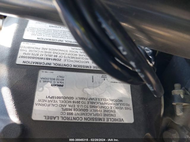 2016 DUCATI SUPERBIKE ZDM14B1W5GB003597 Photo 9