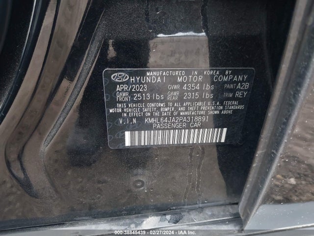 Hyundai SONATA SEL 2023 KMHL64JA2PA318891 Image 9