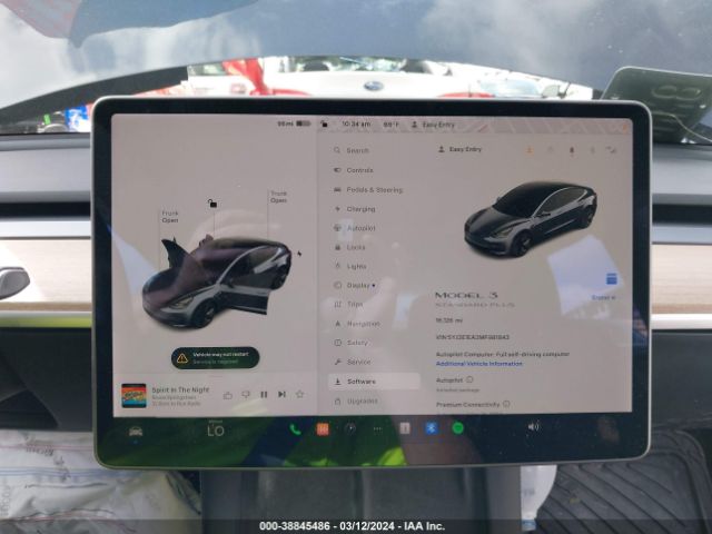 5YJ3E1EA3MF981843 Tesla Model 3 Standard Range Plus Rear-wheel Drive