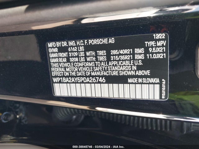 2023 PORSCHE CAYENNE COUPE WP1BA2AY5PDA26746 Photo 8