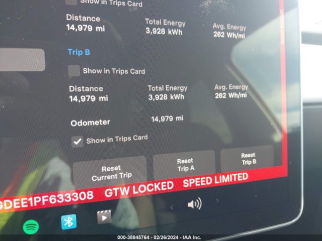 7SAYGDEE1PF633308 Tesla Model Y Awd/long Range Dual Motor All-wheel Drive