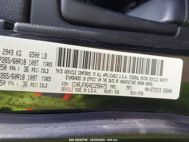 Jeep Grand Cherokee Laredo 2014 1C4RJFAG4EC256473 Image 9