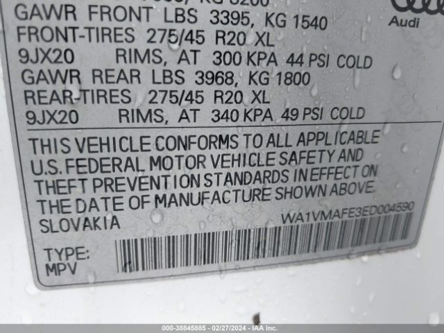 WA1VMAFE3ED004590 Audi Q7 3.0 Tdi Premium