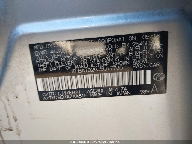 JTHBA1D29J5077735 Lexus IS 300