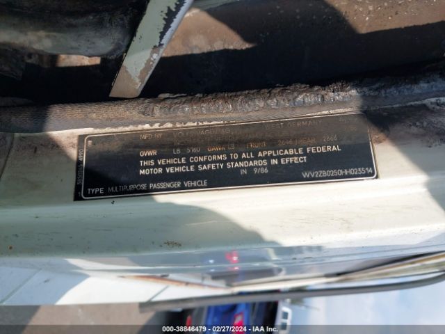 1987 VOLKSWAGEN VANAGON WV2ZB0250HH023514 Photo 8