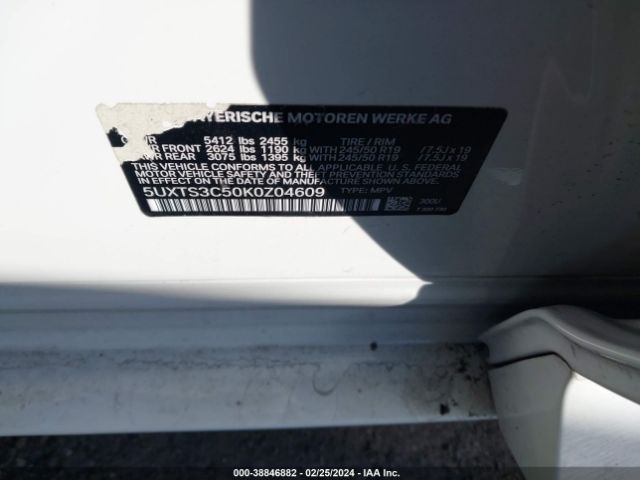 5UXTS3C50K0Z04609 BMW X3 M40i