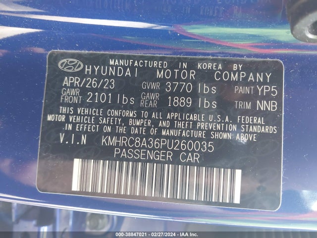 Hyundai Venue Limited 2023 KMHRC8A36PU260035 Image 9