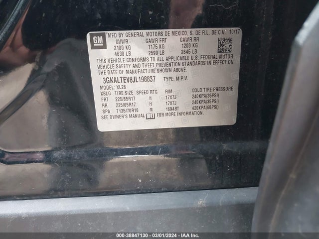 GMC Terrain Sle 2018 3GKALTEV8JL198837 Image 9
