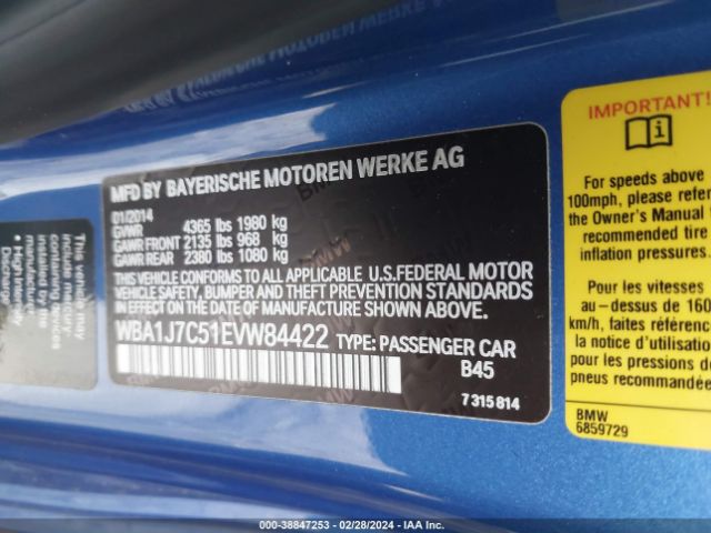 WBA1J7C51EVW84422 BMW M235