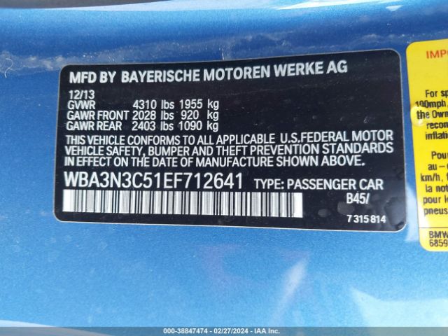 WBA3N3C51EF712641 BMW 428i