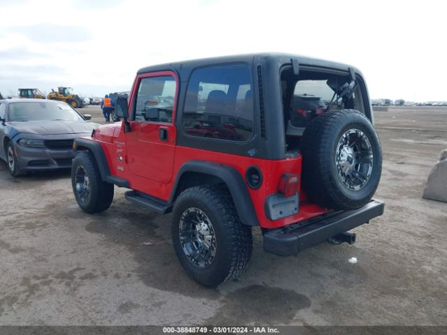 2001 JEEP WRANGLER 1J4FA49S01P316875 Photo 2