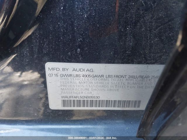 WAUFFAFL5GN005530 Audi A4 2.0t Premium