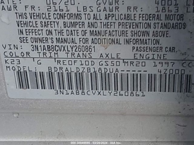 3N1AB8CVXLY260861 Nissan Sentra Sv Xtronic Cvt
