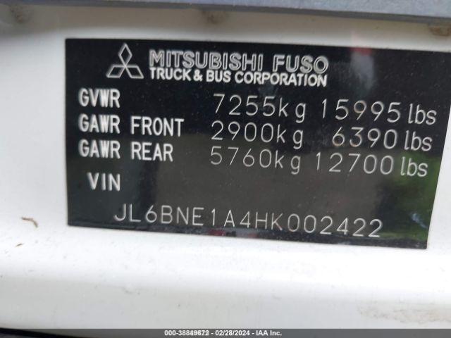 2017 MITSUBISHI FEC72S JL6BNE1A4HK002422 Photo 8