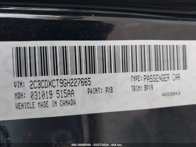 Dodge CHARGER R/T 2016 2C3CDXCT9GH227665 Image 9