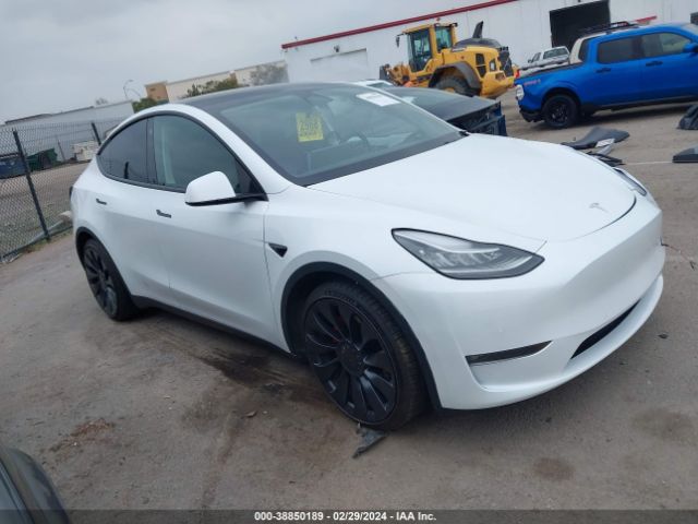 38850189 :رقم المزاد ، 7SAYGDEF7NF486966 vin ، 2022 Tesla Model Y Performance Dual Motor All-wheel Drive مزاد بيع