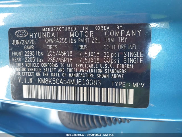Hyundai Kona Ultimate 2021 KM8K5CA54MU613383 Image 9